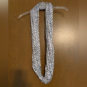 Black and White Dalmatian Print Infinity Scarf